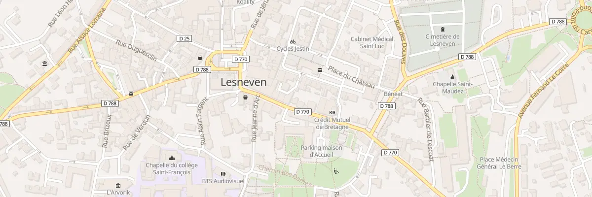 Plan du 13 Rue de la Marne à Lesneven