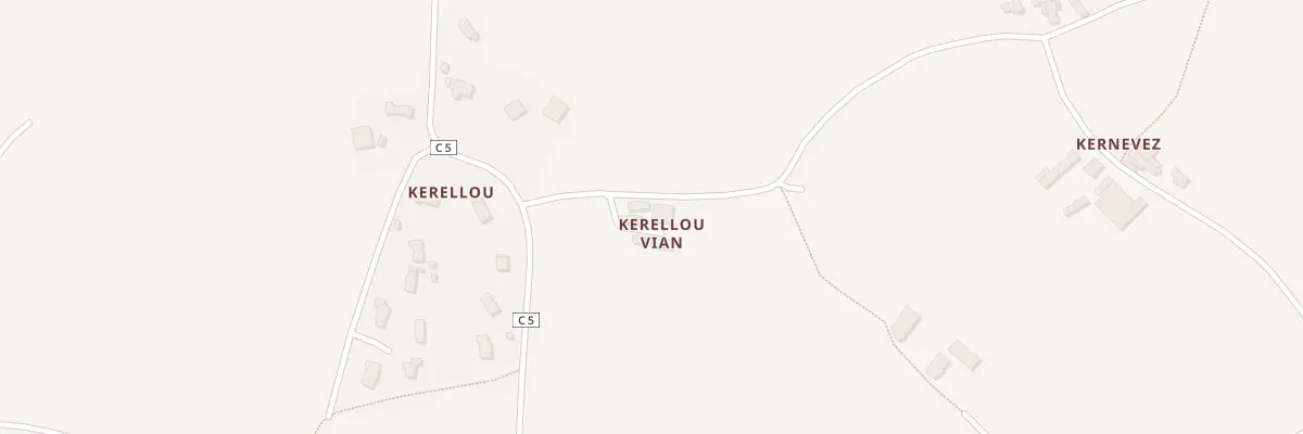 Plan du 15 Kerellou à Saint-Divy
