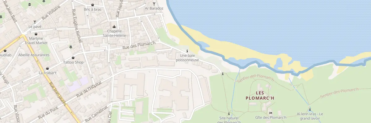 Plan du 74 Rue des Plomarc H à Douarnenez