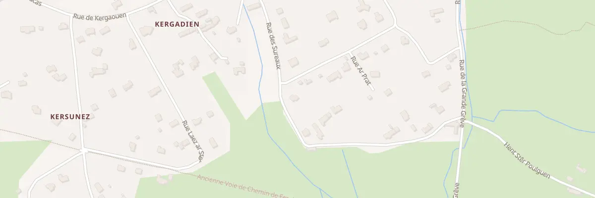 Plan du 9306F Rue Ar Prat à Penmarch