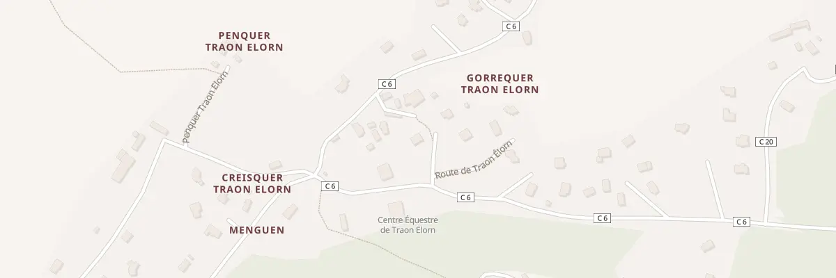 Plan du 371 Rte de Traon Élorn à Loperhet