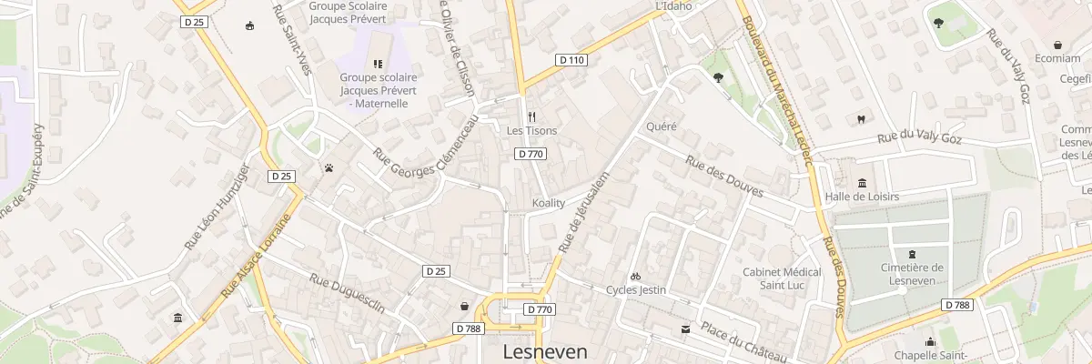 Plan du 4 Rue du Four à Lesneven