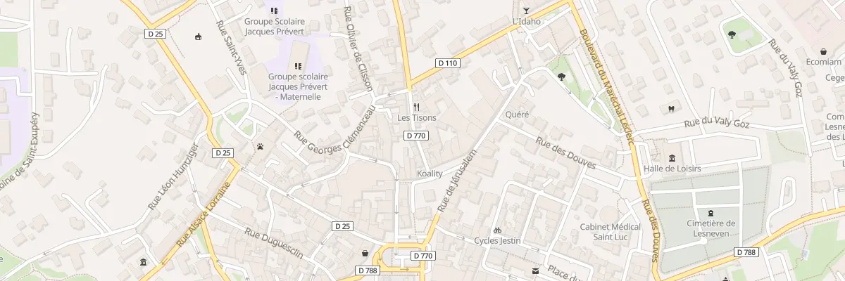 Plan du 10 Rue du Four à Lesneven
