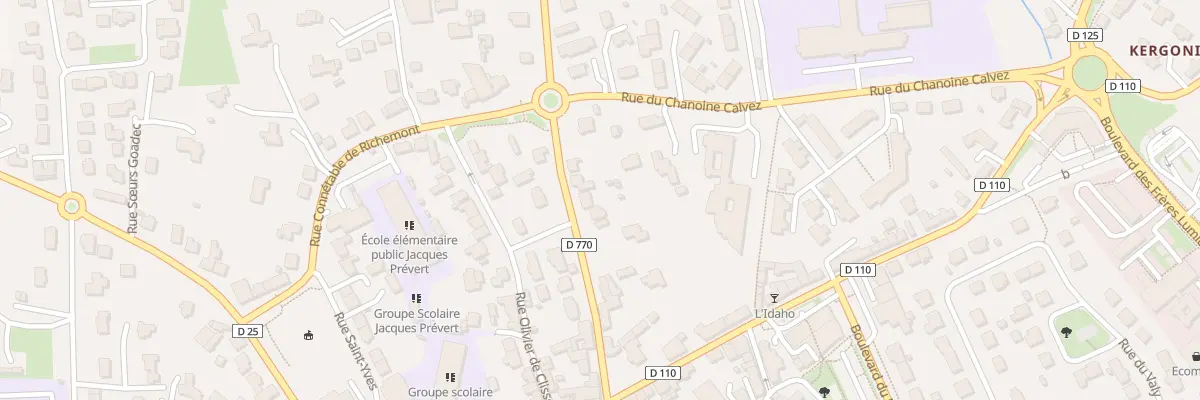 Plan du 30 Rue du Four à Lesneven
