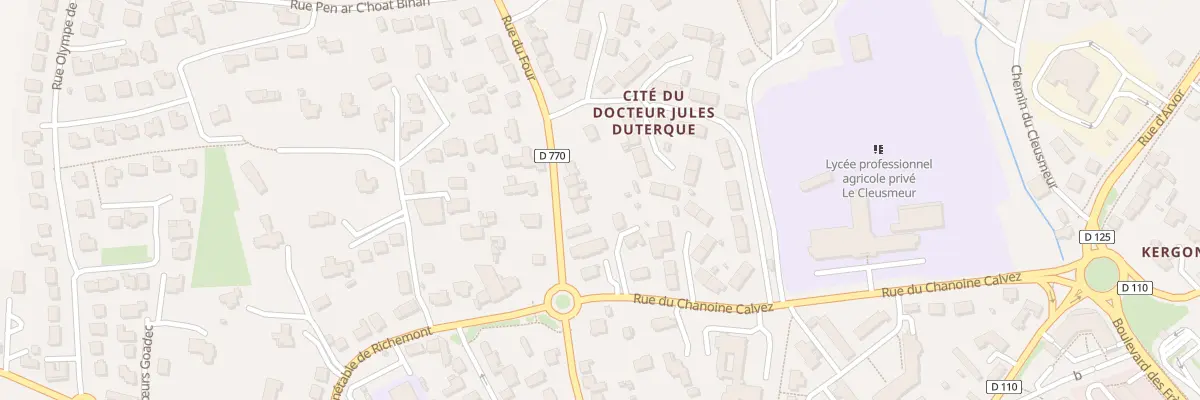 Plan du 46 Rue du Four à Lesneven