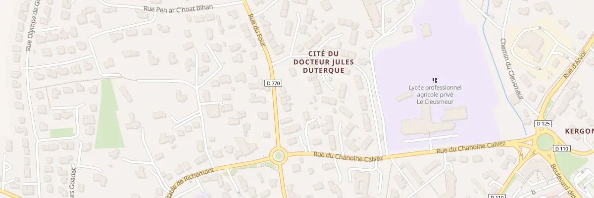 Plan du 48 Rue du Four à Lesneven
