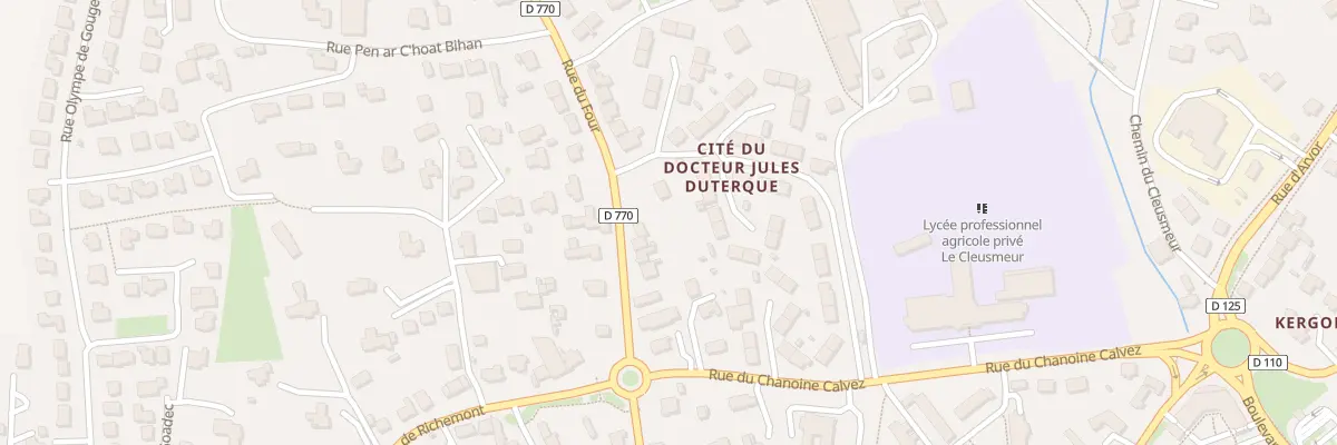 Plan du 52 Rue du Four à Lesneven