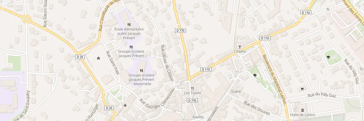 Plan du 27 Rue du Four à Lesneven