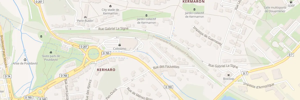 Plan du 15 Rue des Chardonnerets à Douarnenez