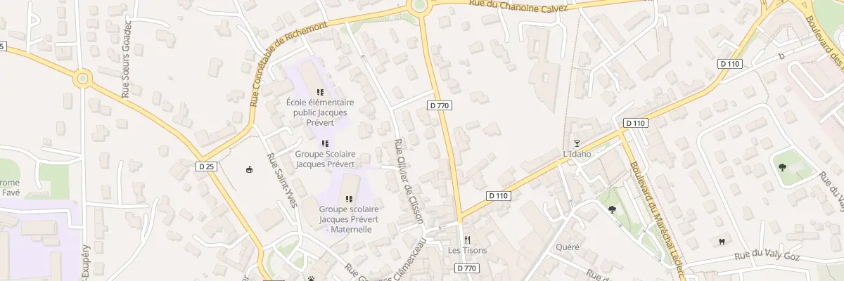 Plan du 33 Rue du Four à Lesneven