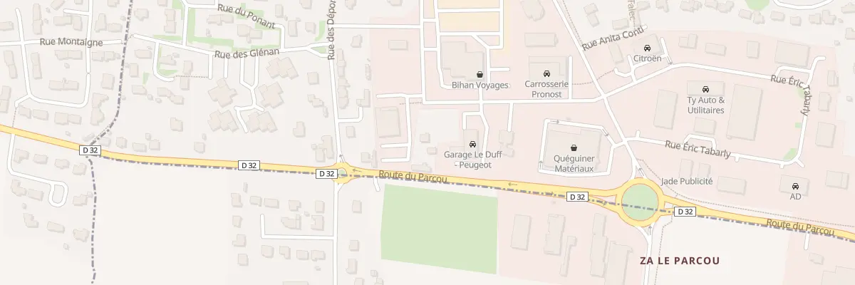 Plan du 180 Rue Anita Conti à Lesneven