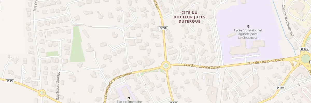 Plan du 43 Rue du Four à Lesneven