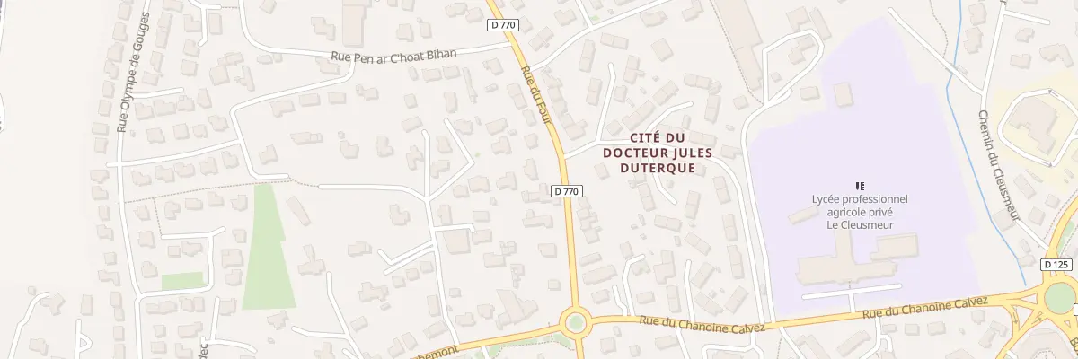 Plan du 53 Rue du Four à Lesneven