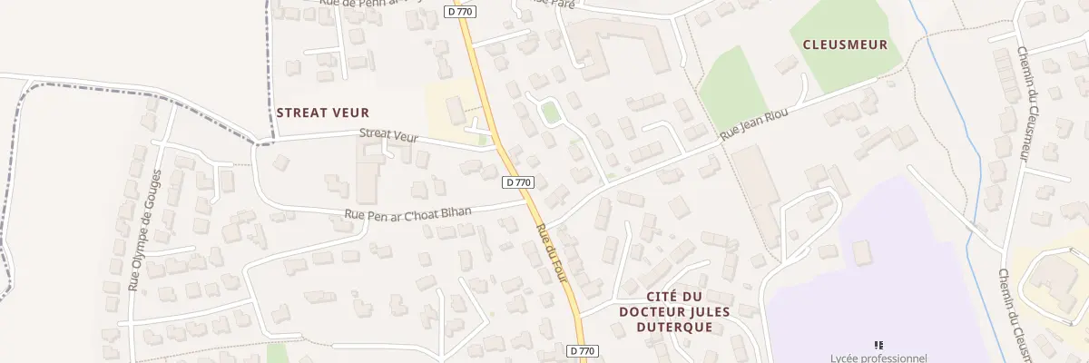 Plan du 66 Rue du Four à Lesneven