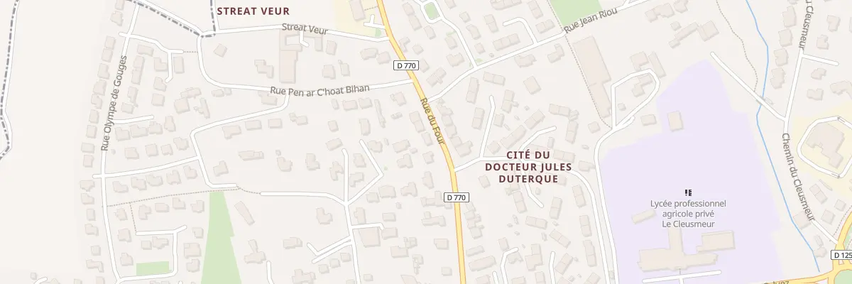 Plan du 55 Rue du Four à Lesneven