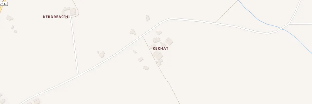 Plan du 326 Kerhat à Landudec