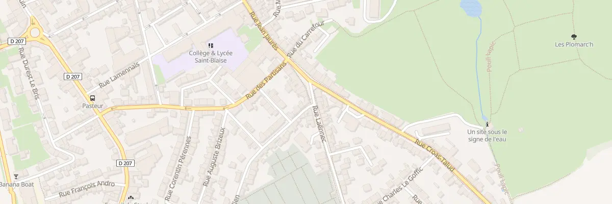 Plan du 14 Rue Laënnec à Douarnenez