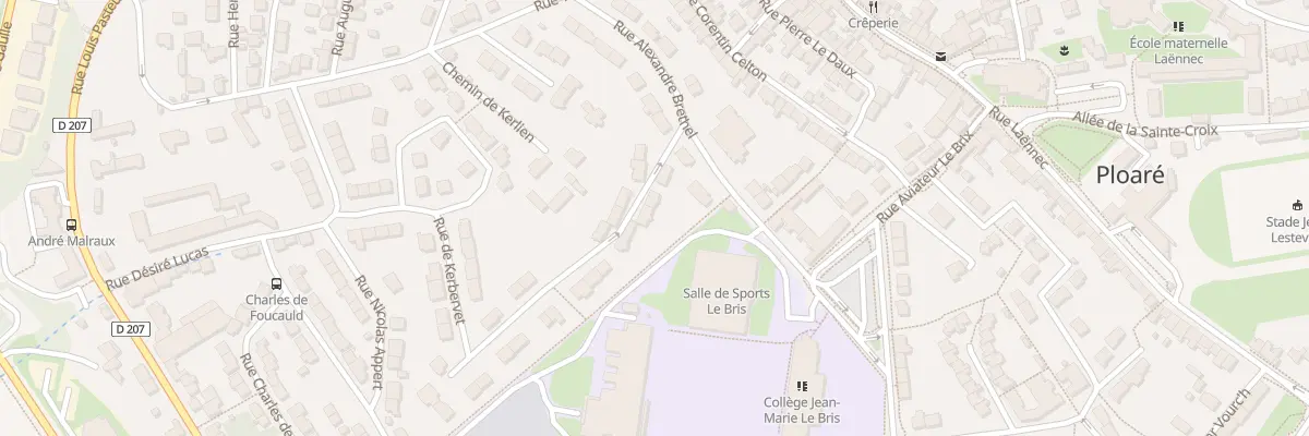 Plan du 38 Rue de Kerbervet à Douarnenez