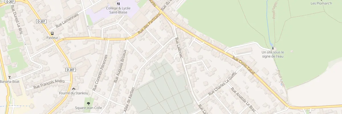 Plan du 22 Rue Laënnec à Douarnenez