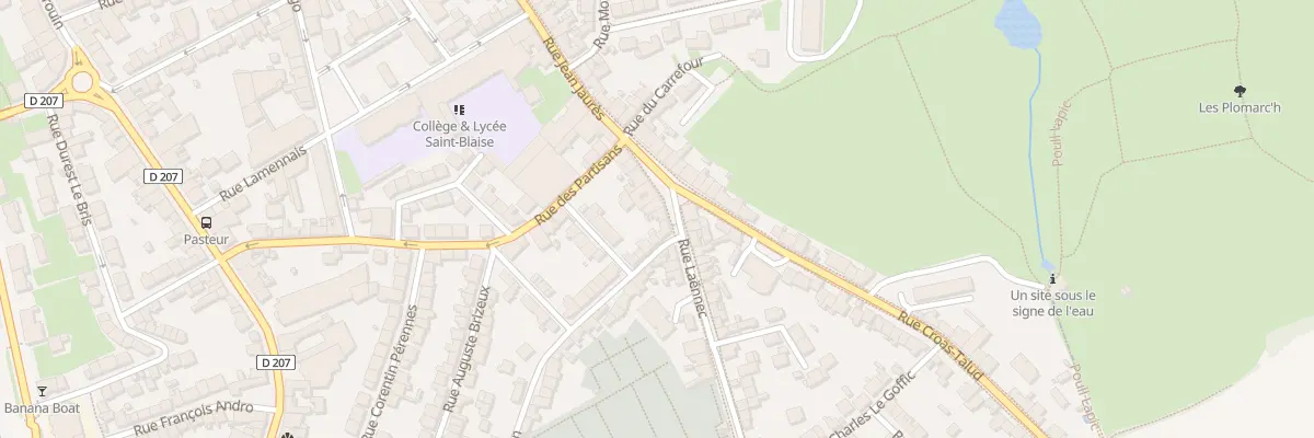 Plan du 12 Rue Laënnec à Douarnenez