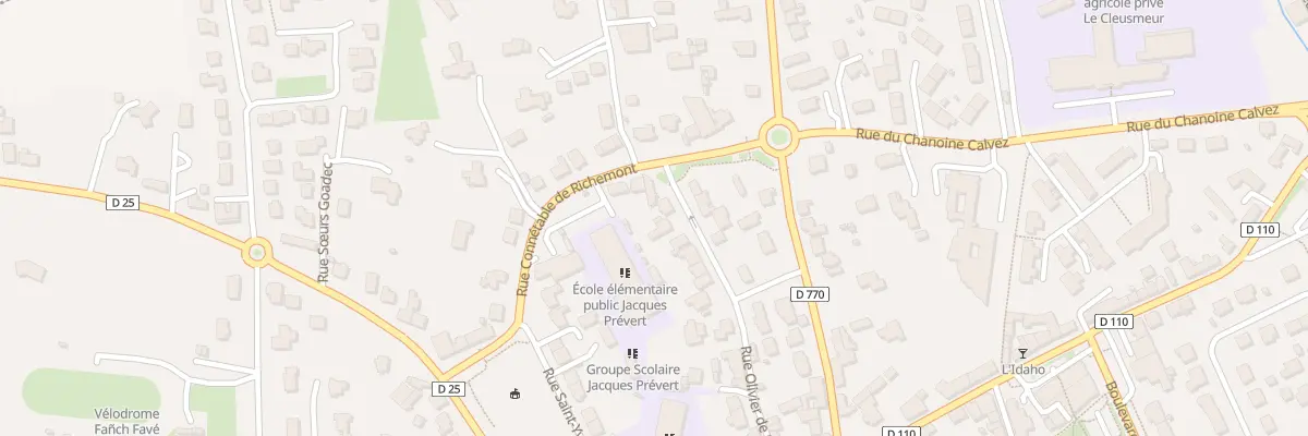 Plan du 41 Rue Ollivier de Clisson à Lesneven