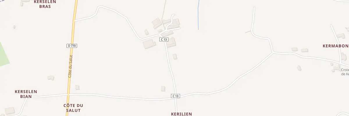 Plan du 8 Kerilien à Plouider