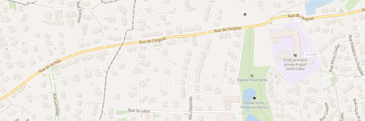 Plan du 24 Rue des Déportés à Lesneven