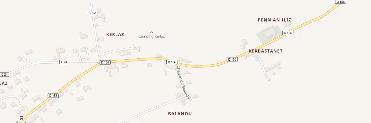 Plan du 152 Balanou à Tréguennec