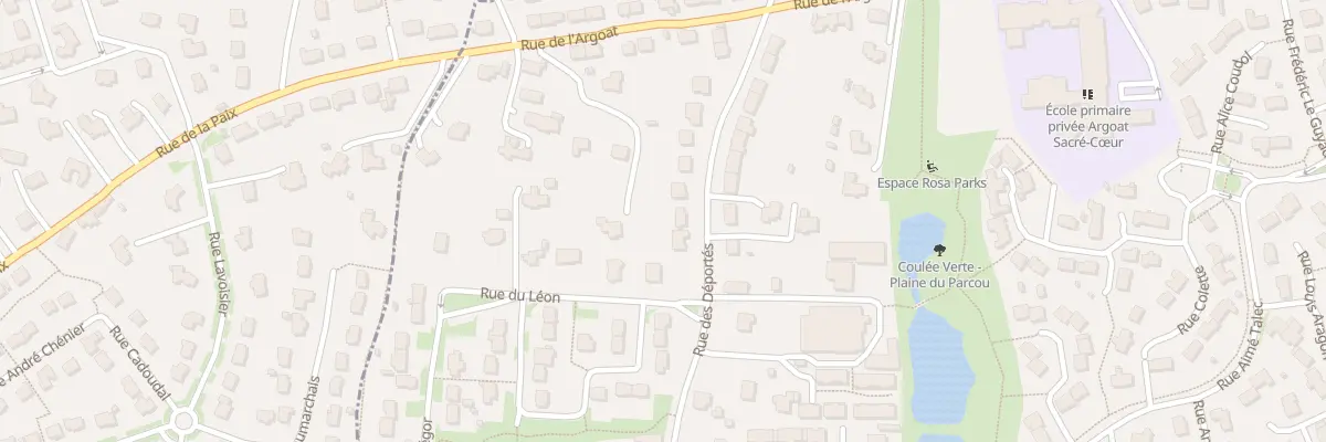 Plan du 32 Rue des Déportés à Lesneven
