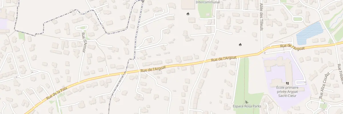Plan du 28 Rue de l’Argoat à Lesneven