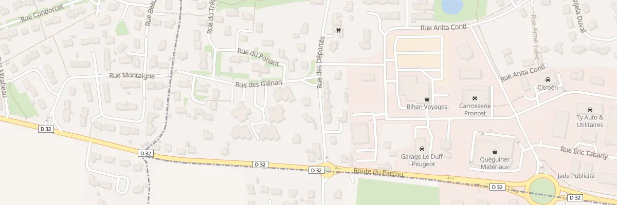 Plan du 46 Rue des Déportés à Lesneven