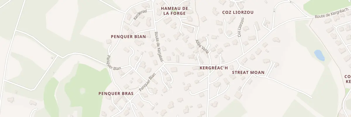 Plan du 20 Kergreac’h à La Forest-Landerneau