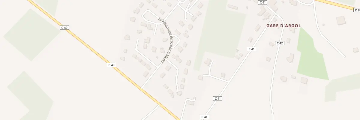 Plan du 50 Lot de Kroaz E Meno à Telgruc-sur-Mer