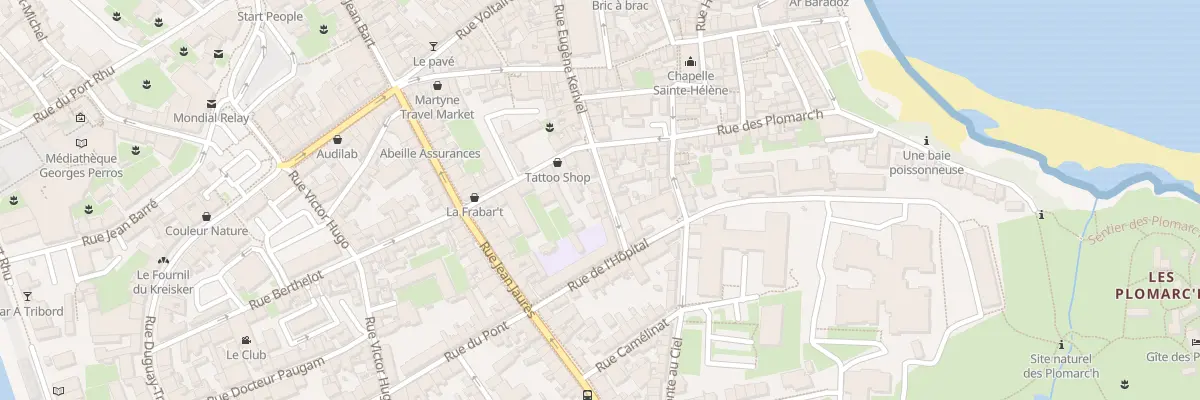 Plan du 36 Rue Eugene Kerivel à Douarnenez