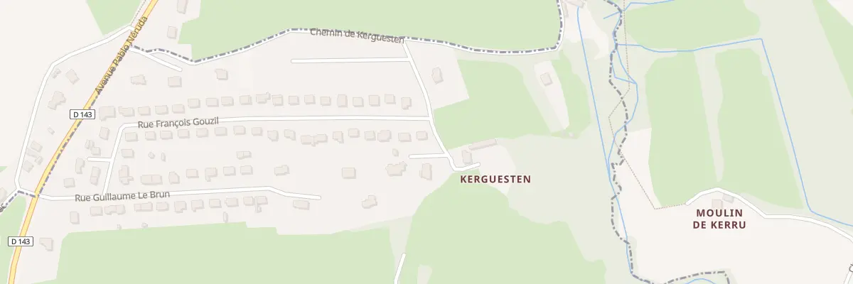 Plan du 44 Rue François Gouzil à Pouldergat