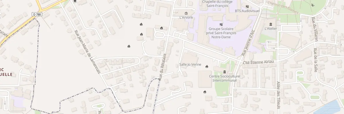 Plan du 9 Rue du Retalaire à Lesneven