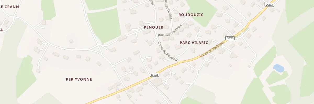 Plan du 3 Rte de Penquer à La Forest-Landerneau