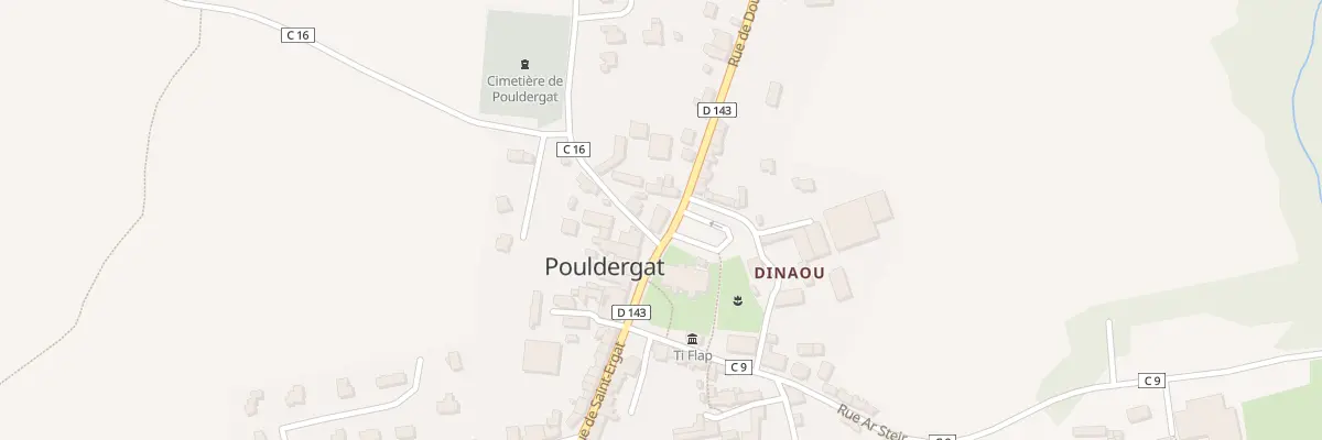 Plan du 1 Rue de Douarnenez à Pouldergat