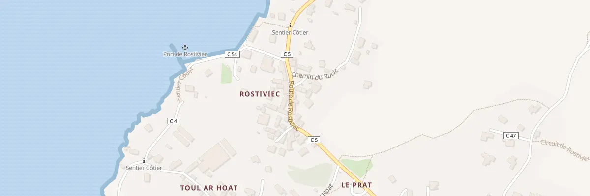 Plan du 215 Rte de Rostiviec à Loperhet