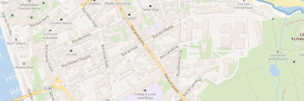 Plan du 39 Rue Jean Jaurès à Douarnenez