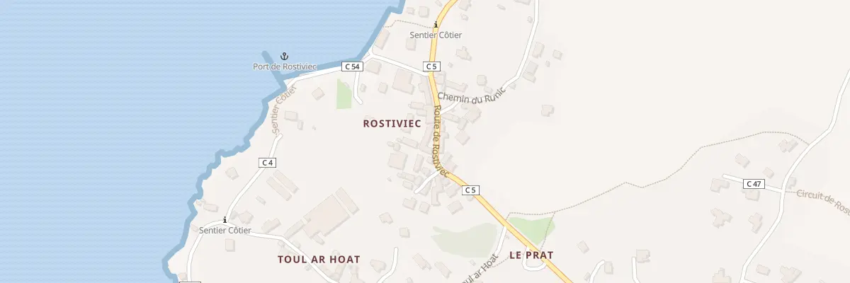Plan du 214 Rte de Rostiviec à Loperhet