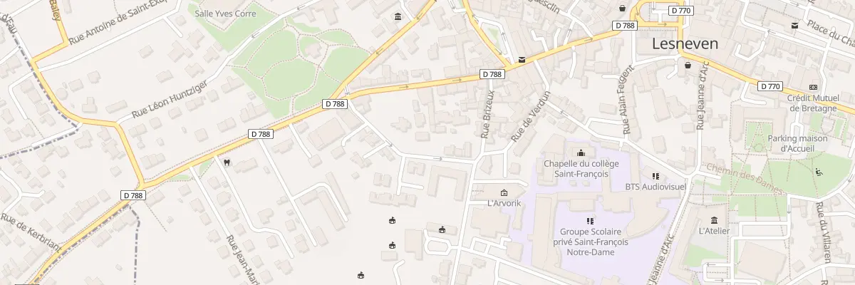 Plan du 6 Rue Portzmoguer à Lesneven