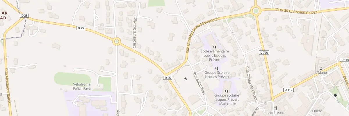 Plan du 3 Rue Connetable de Richemont à Lesneven