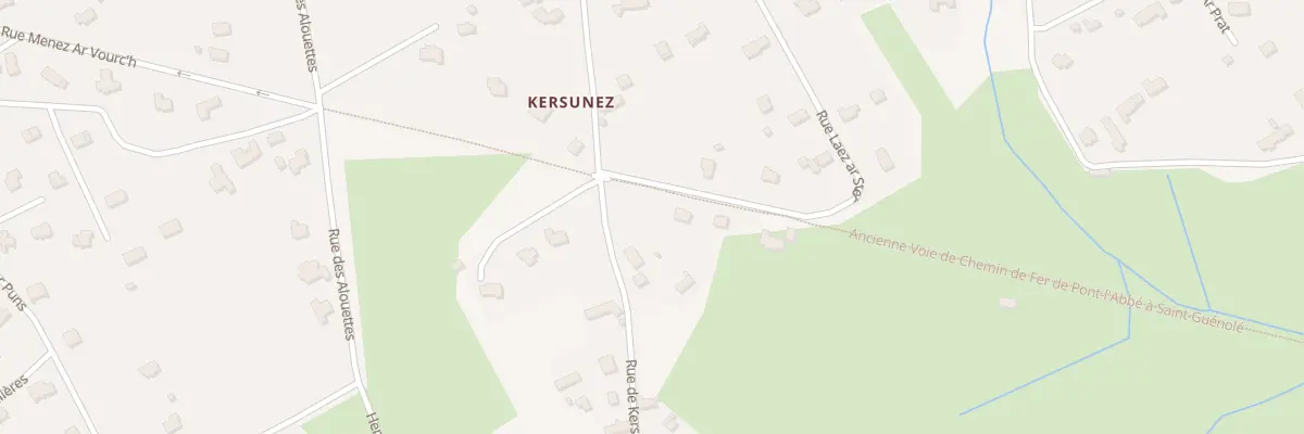 Plan du 229 Rue de Kersunez à Penmarch
