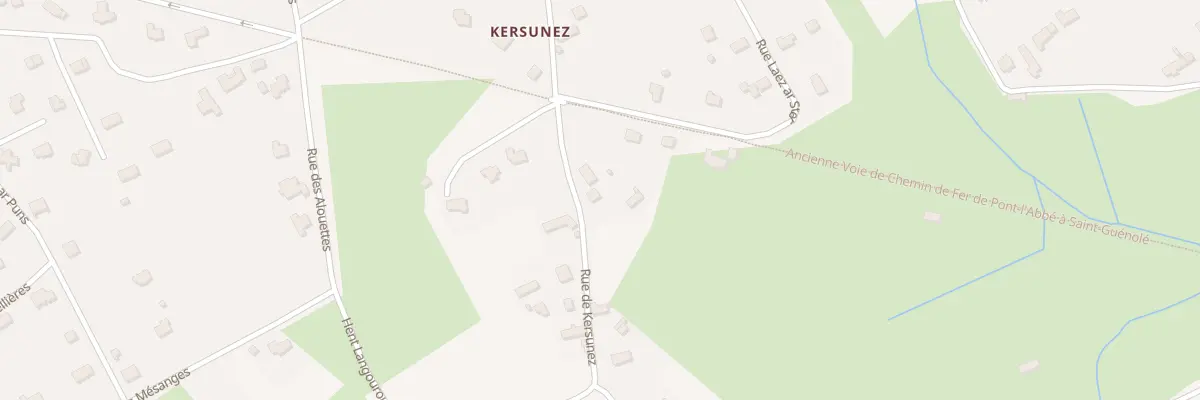 Plan du 319 Rue de Kersunez à Penmarch