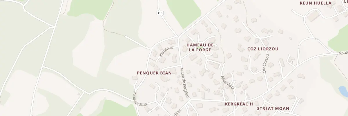 Plan du 7 Rte de Kerjakez à La Forest-Landerneau