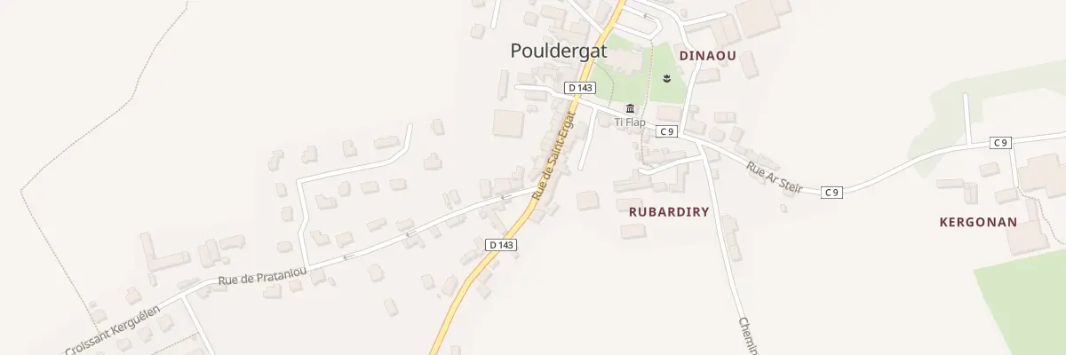 Plan du 2 Rue de Pratanirou à Pouldergat