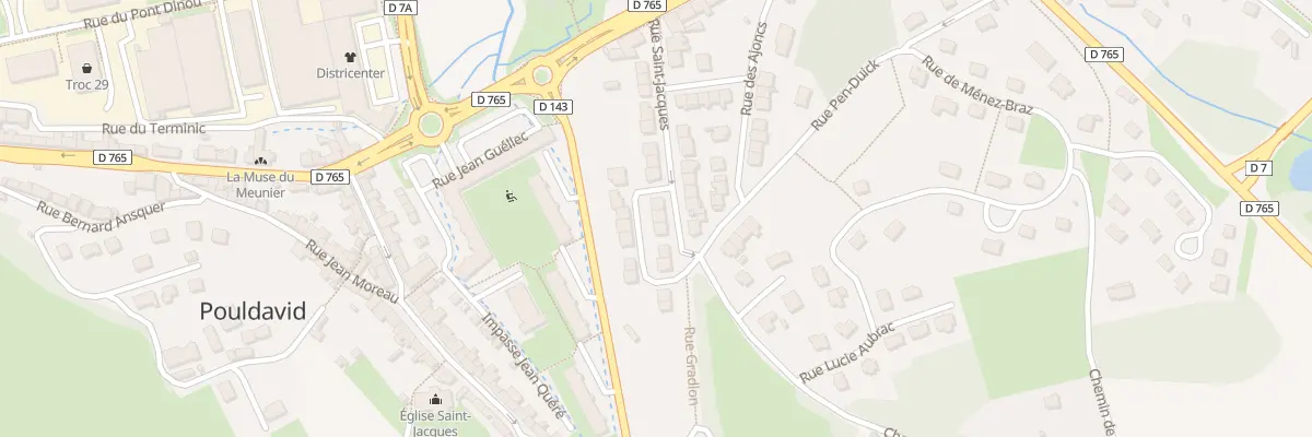 Plan du 20 Rue Saint Jacques à Douarnenez