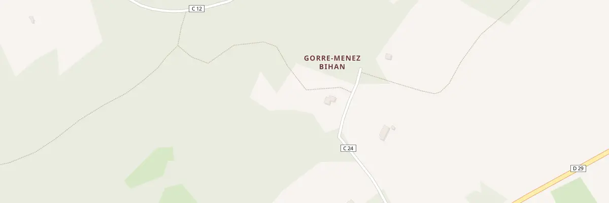 Plan du 265 Gorre Menez Bihan à Loperhet