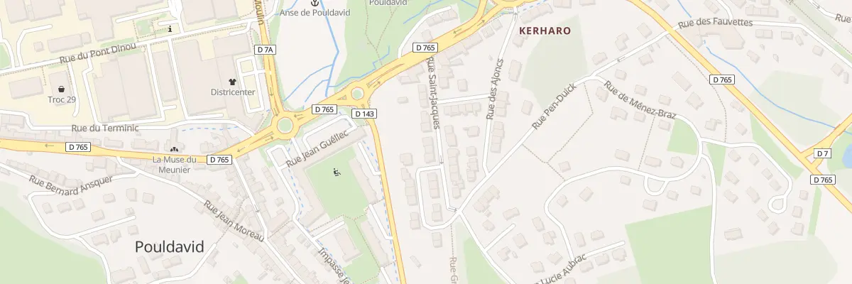 Plan du 12 Rue Saint Jacques à Douarnenez